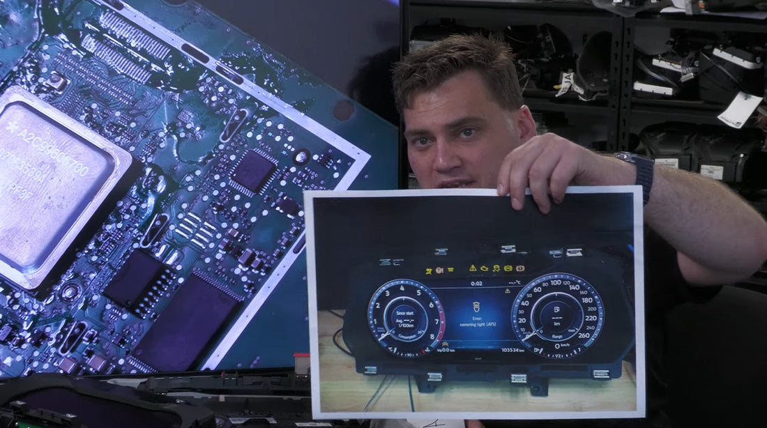VW TFT Digital Instrument Cluster – Graphics Chip Failure Repair