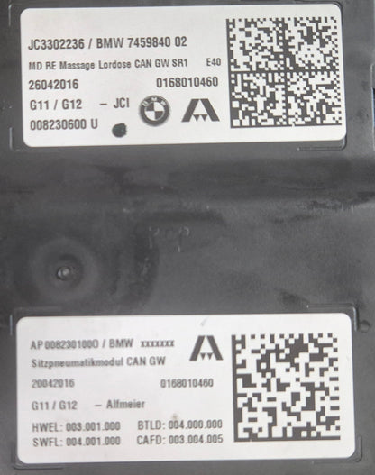 BMW active seat massage and lumbar control module repair service
