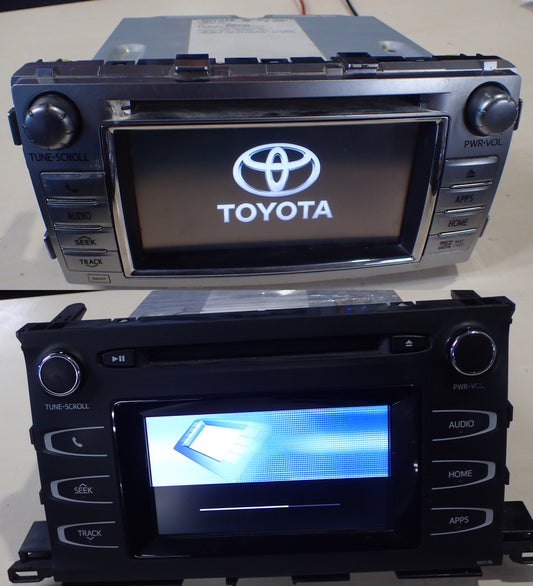Toyota Hilux Highlander Kulger Radio unit touch screen - Broken LCD, display faulty repair service.  Digitizer repair.