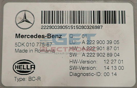 Mercedes C-Class Rear BCM SAM Module Repair / Cloning Service