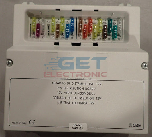 Motorhome CBE DS470 12V distribution board Repair
