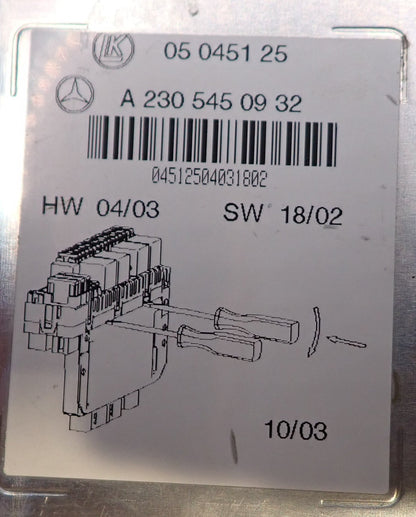 Mercedes-Benz W220 SAM Fuse and Relay Module Repair Service