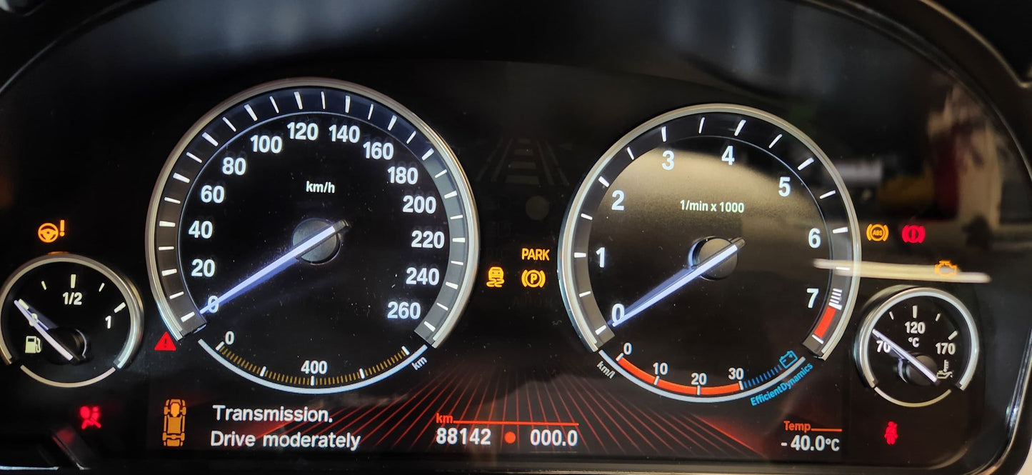 BMW F Series Cluster Illumination fault