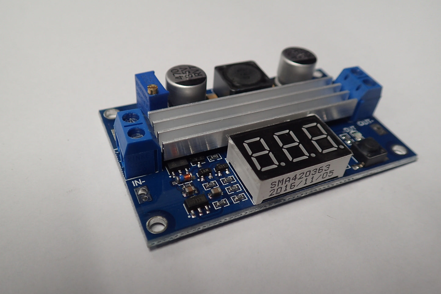 FP5139 100W DC-DC 3.0-35V To 3.5-35V Boost Step-up Voltage Converter Module Adjustable Power Regulator Board with LED Voltage Meter